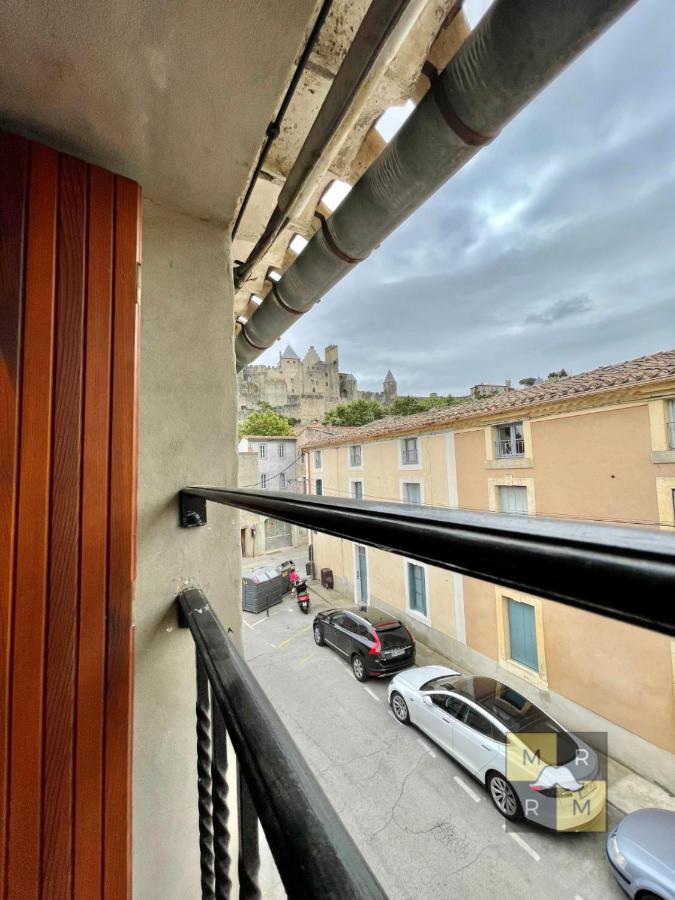 Le Donjon - Vue Cité Pied Cite Médiévale Neuf Carcassonne Esterno foto